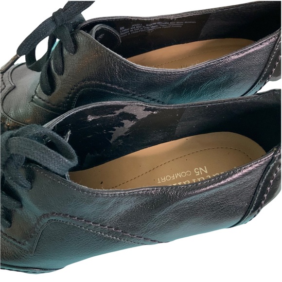 Naturalizer Size 8N Black Oxford Heel Lace up Vegan and leather - Picture 4 of 8